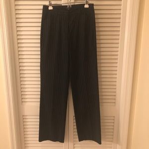 Bogari navy blue pin striped dress trousers pants